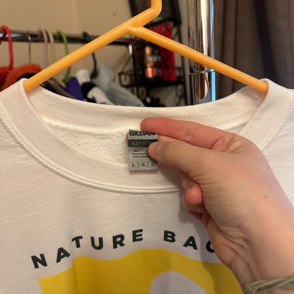 Nature Backs Moonlight Crew White Large - image 3